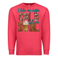 Cardinal i like my coffee cold like my soul Premium Sweatshirt - texasbilliewilder