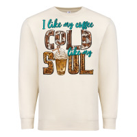 Sandshell i like my coffee cold like my soul Premium Sweatshirt - texasbilliewilder