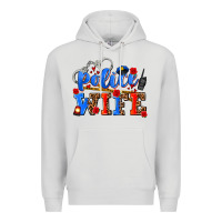 Dove Grey police wife Premium Hoodie - AdoDesignShop