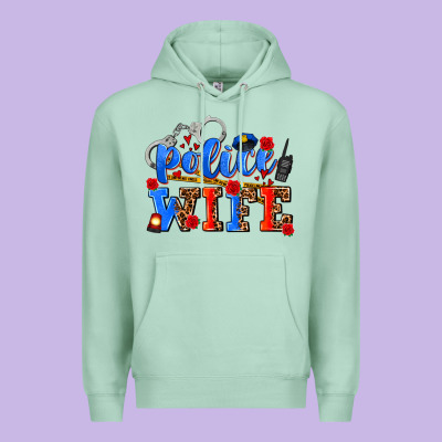 Police Wife Premium Hoodie Designed By Adodesignshop