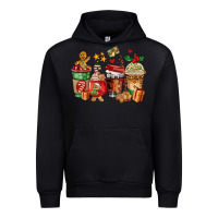 Black christmas cookie coffee cups Urban Hoodie - AdoDesignShop