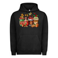 Pigment Black christmas cookie coffee cups Urban Hoodie - AdoDesignShop