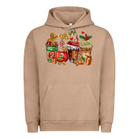 Pigment Burro christmas cookie coffee cups Urban Hoodie - AdoDesignShop