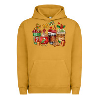 Pigment Peanut Butter christmas cookie coffee cups Urban Hoodie - AdoDesignShop