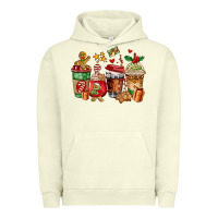 Pigment Pistachio christmas cookie coffee cups Urban Hoodie - AdoDesignShop