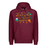 Burgundy one thankful nurse Premium Hoodie - JahusDesignShop
