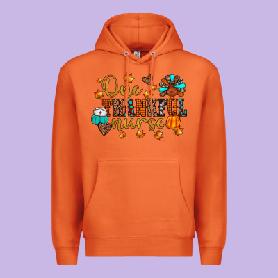 One Thankful Nurse Premium Hoodie Designed By Jahusdesignshop