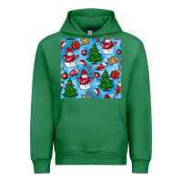Emerald christmas trees and snow seamless pattern Urban Hoodie - BundleAndBundleShop