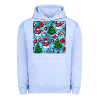 Pigment Grape Ice christmas trees and snow seamless pattern Urban Hoodie - BundleAndBundleShop