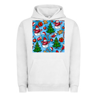 Pigment Lunar Rock christmas trees and snow seamless pattern Urban Hoodie - BundleAndBundleShop