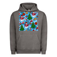 Pigment Tornado christmas trees and snow seamless pattern Urban Hoodie - BundleAndBundleShop
