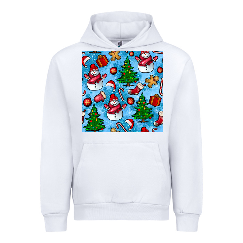 Christmas Trees And Snow Seamless Pattern Urban Hoodie by BundleAndBundleShop | Teevron