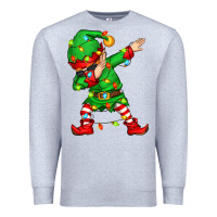 Heather Grey dabbing elf Premium Sweatshirt - Zillion Design Studio