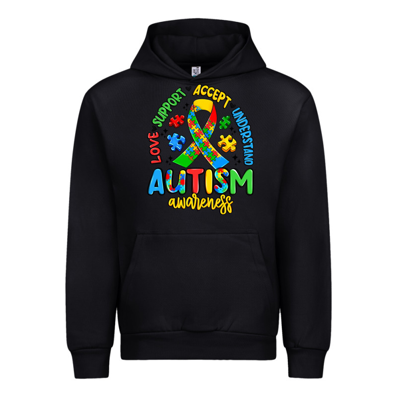 Love Support Accept Understand Autism Awareness Urban Hoodie by Artiststas | Teevron