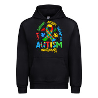 Black love support accept understand autism awareness Urban Hoodie - Artiststas