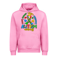 Fuchsia Pink love support accept understand autism awareness Urban Hoodie - Artiststas