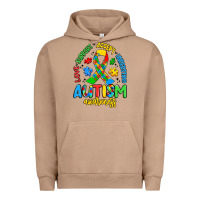 Pigment Burro love support accept understand autism awareness Urban Hoodie - Artiststas