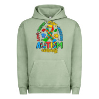 Pigment Oil Green love support accept understand autism awareness Urban Hoodie - Artiststas