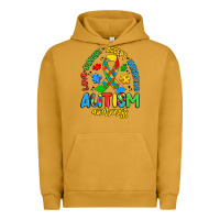 Pigment Peanut Butter love support accept understand autism awareness Urban Hoodie - Artiststas