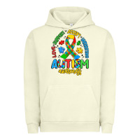 Pigment Pistachio love support accept understand autism awareness Urban Hoodie - Artiststas