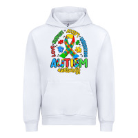 White love support accept understand autism awareness Urban Hoodie - Artiststas