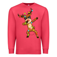 Cardinal dabbing deer Premium Sweatshirt - Zillion Design Studio