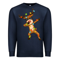 Navy dabbing deer Premium Sweatshirt - Zillion Design Studio