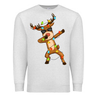 Oatmeal Heather dabbing deer Premium Sweatshirt - Zillion Design Studio