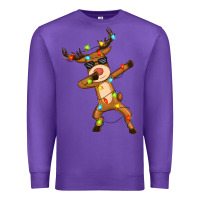 Purple dabbing deer Premium Sweatshirt - Zillion Design Studio