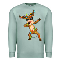Seafoam dabbing deer Premium Sweatshirt - Zillion Design Studio