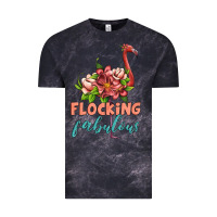 Cloud Black flamingo flocking fabulous Vintage Tee - Artiststas