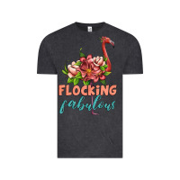 Vintage Black flamingo flocking fabulous Vintage Tee - Artiststas