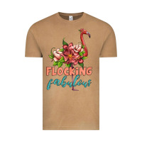 Flamingo Flocking Fabulous Vintage Tee | Teevron