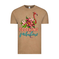 Vintage Coffee flamingo flocking fabulous Vintage Tee - Artiststas