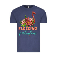 Vintage Denim flamingo flocking fabulous Vintage Tee - Artiststas