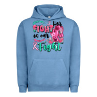 Pigment Pebble Blue her fight is our fight Urban Hoodie - Artiststas