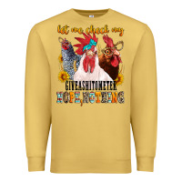Antique Gold let me check my giveashitometer Premium Sweatshirt - texasbilliewilder