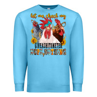 Ocean Blue let me check my giveashitometer Premium Sweatshirt - texasbilliewilder