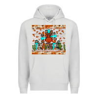 Dove Grey thankful turkey Premium Hoodie - JahusDesignShop