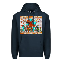 Navy thankful turkey Premium Hoodie - JahusDesignShop