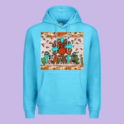 Thankful Turkey Premium Hoodie Designed By Jahusdesignshop