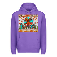 Purple thankful turkey Premium Hoodie - JahusDesignShop