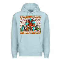 Blue Mist thankful turkey Premium Hoodie - JahusDesignShop