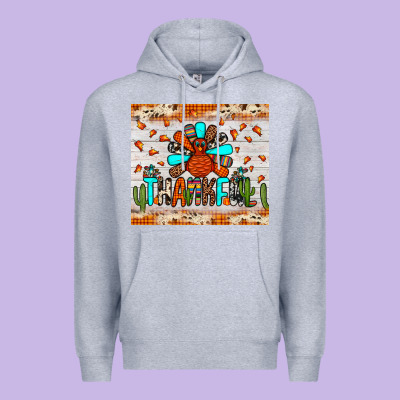 Thankful Turkey Premium Hoodie Designed By Jahusdesignshop