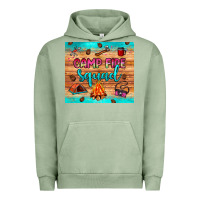 Pigment Oil Green camp fire squad Urban Hoodie - JahusDesignShop