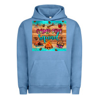 Pigment Pebble Blue camp fire squad Urban Hoodie - JahusDesignShop