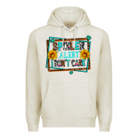 Oatmeal Heather spoiler alert i dont care Premium Hoodie - AdoDesignShop