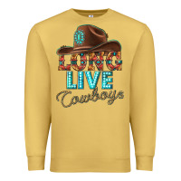 Antique Gold long live cowboys Premium Sweatshirt - texasbilliewilder