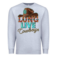Heather Grey long live cowboys Premium Sweatshirt - texasbilliewilder