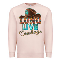Pale Pink long live cowboys Premium Sweatshirt - texasbilliewilder